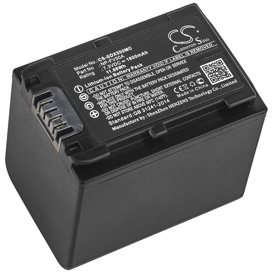 Sony FDR-AX33 FDR-AX40 FDR-AX45 akku 1600mAh