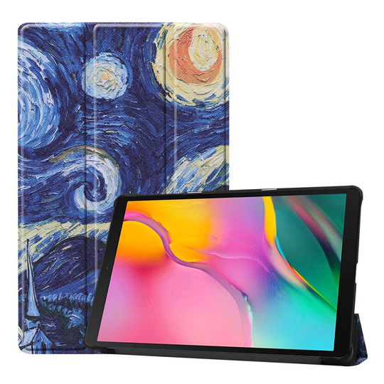 Samsung Galaxy Tab A 10.1 (2019) tri-fold leather case - Oil Painting