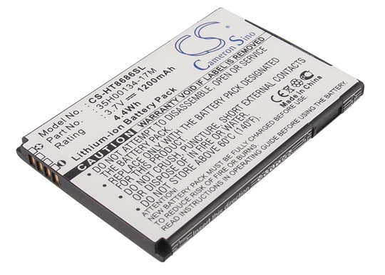 HTC 7 Trophy Spark T8686 M1 PC40100 WT7 yhteensopiva akku - 1200 mAh