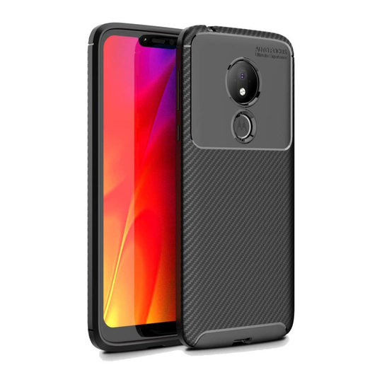 Motorola Moto G7 Power carbon shockproof case - Black