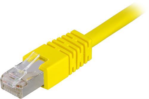 F/UTP Cat6 Laitekaapeli, 1,5m, 250MHz, Delta-sertifioitu, LSZH, Keltainen