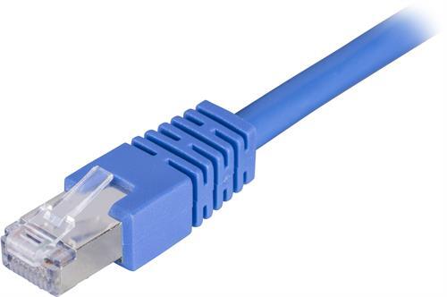 F/UTP Cat6 Laitekaapeli, 0,3m, 250MHz, Delta-sertifioitu, Sininen
