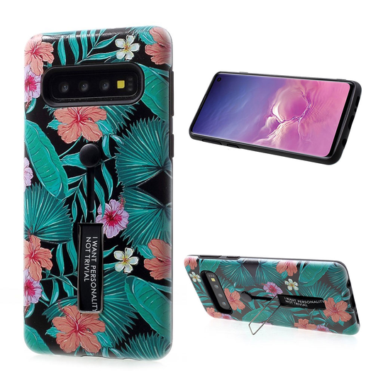 Samsung Galaxy S10 kohokuvioitu hybridi suojakotelo - Style K