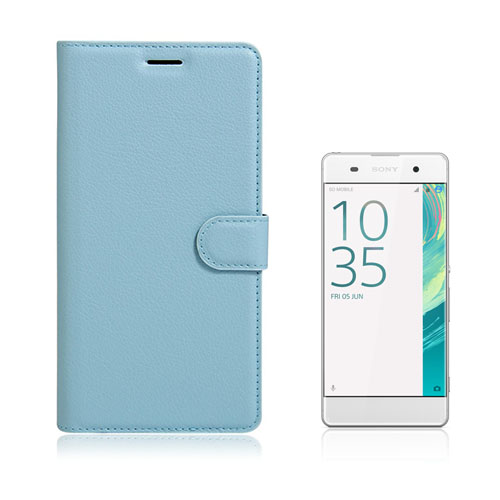 Mankel Sony Xperia XA Ultra PU Nahkakotelo Läpällä - Vaaleansininen