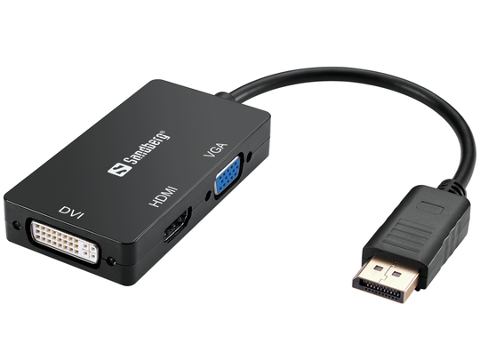 SANDBERG Adapter DP>HDMI+DVI+VGA