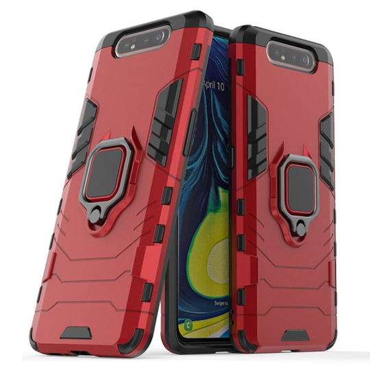 Ring Guard Samsung Galaxy A80 kuoret - Punainen