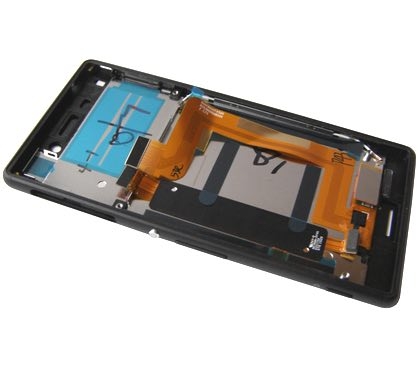 Etupaneeli kosketuspaneelilla and Näyttö Sony E2312 / E2333 / E2363 Aqua Xperia M4 Dual - musta (Alkuperäinen)