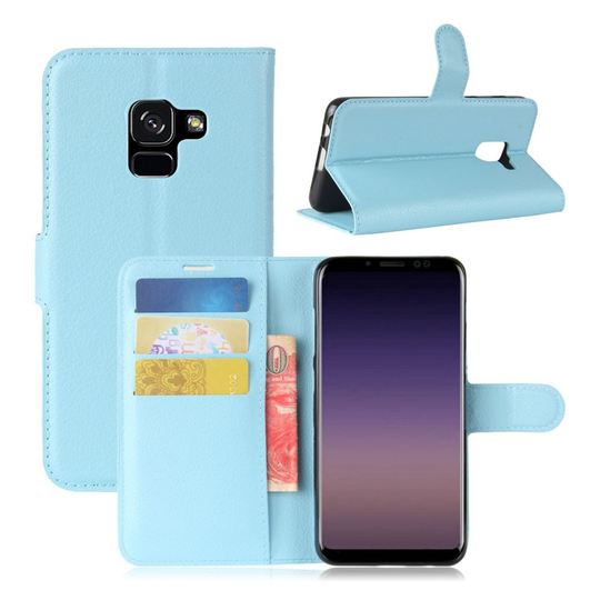 Samsung Galaxy A8 (2018) litsipintainen suojakotelo - Sininen