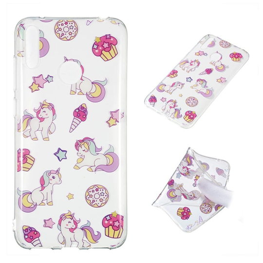 Huawei Y7 2019 kuosi suojakotelo - Yksisarvinen