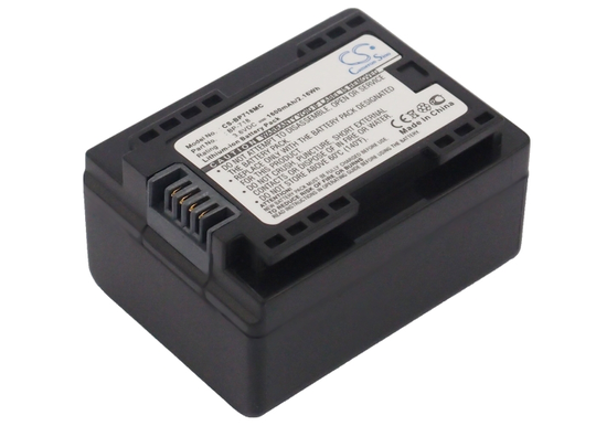 Canon BP-718 yhteensopiva akku 1600mAh