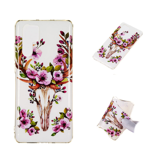 Huawei P30 Pro Hohtava kuvioitu suojakotelo - Kukkainen Peura