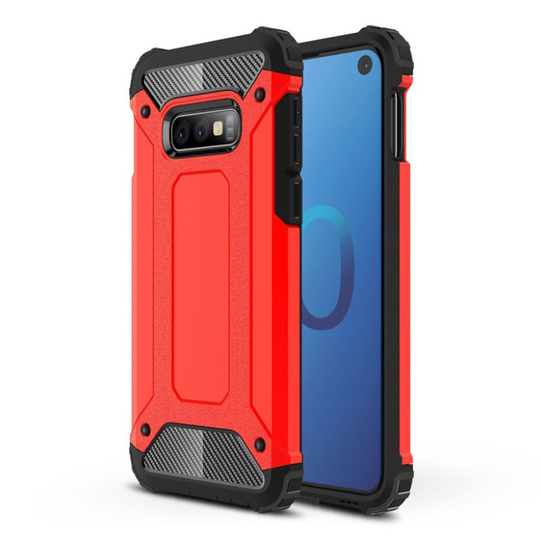 Samsung Galaxy S10e suoja hybrid suojakotelo - Punainen