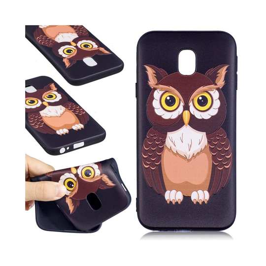 Samsung Galaxy J3 (2017) vedenkestävä silikoonikuori - pöllö
