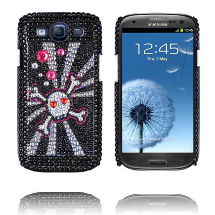 Paris (Pääkallo & Säteet) Samsung Galaxy S3 Bling Suojakuori