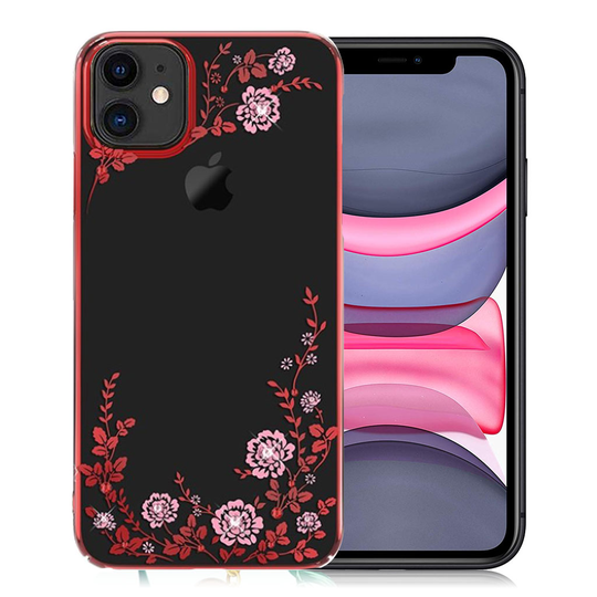 Kavaro iPhone 11 Flora Crystal Case - Red