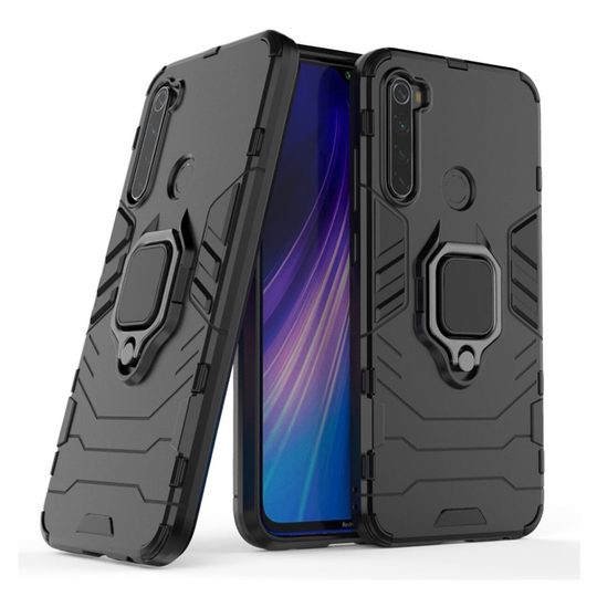 Ring Guard Xiaomi Redmi Note 8 kuoret - Musta