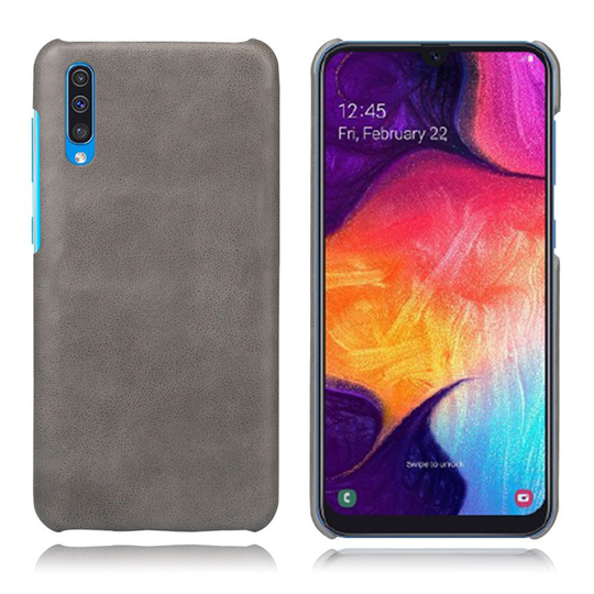 Crazy Horse Samsung Galaxy A50 leather case - Grey