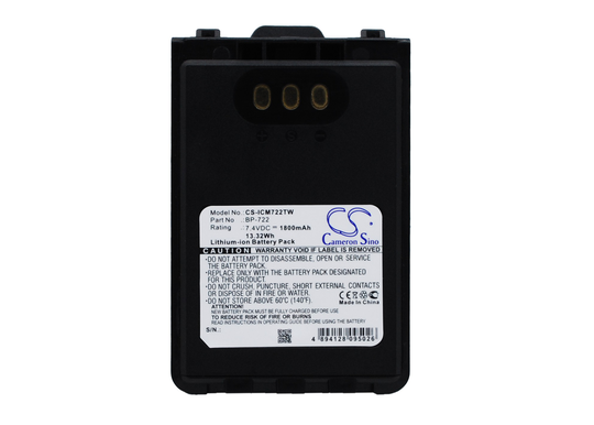 Icom ID-31A ID-31E ID-51A akku 1800mAh / 13.32Wh