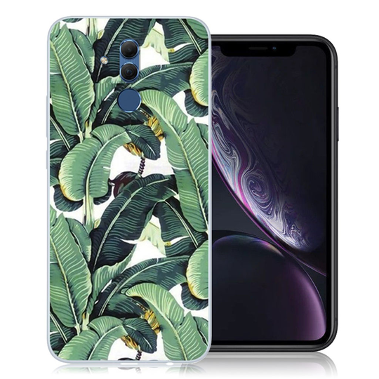 Huawei Mate 20 Lite kuviollinen joustava pehmeä silikooni muovinen takasuoja kuori - Palmu Lehdet