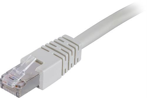 F/UTP Cat6 Laitekaapeli, 0,3m, 250MHz, Delta-certifioitu, LSZH, Harmaa