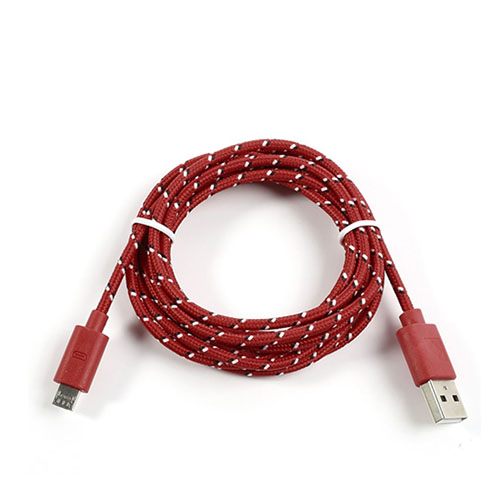 Universaali 2m Micro Usb Kaapeli Älypuhelimille - Punainen