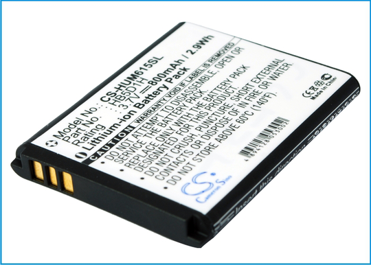 Huawei M615 Pillar M615 M635 Pinnacle 2 Akku 800 mAh
