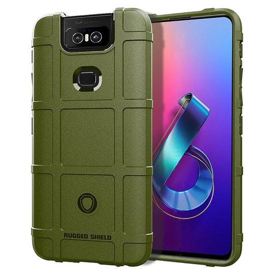 Rugged Shield ASUS ZenFone 6 ZS630KL kuoret - Vihreä