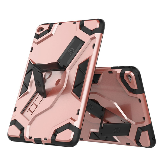 iPad Mini 4 Hybriidi PC ja TPU Takasuoja Kuori Tabletille Missä Jalkatuki - Ruusu Kulta