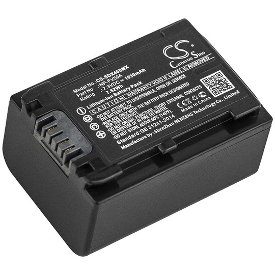 Sony FDR-AX33 FDR-AX40 FDR-AX45 akku 1030mAh