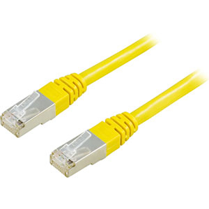 Laitekaapeli, F/UTP Cat6, 3 M, 250 MHz, Delta-sertifioitu, LSZH, Keltainen