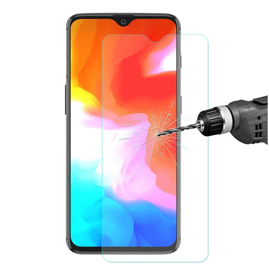 OnePlus 6T ENKAY HD 9H näyttö suojakalvo karkaistusta lasista - Transparentti