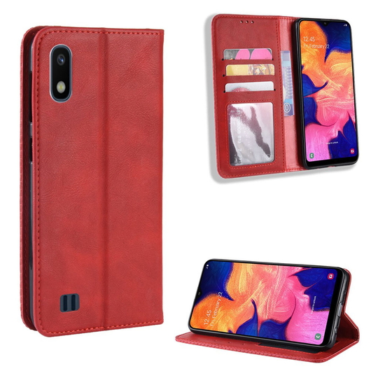 Bofink Vintage Samsung Galaxy A10 kotelot - Punainen