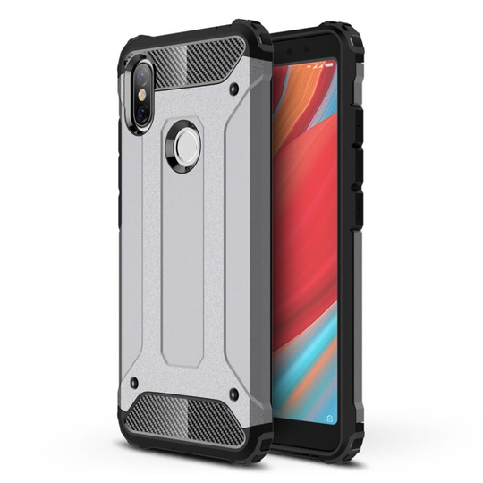 Xiaomi Redmi S2 Karu Pintainen Hybriidi Muovinen Takasuoja Kuori - Harmaa