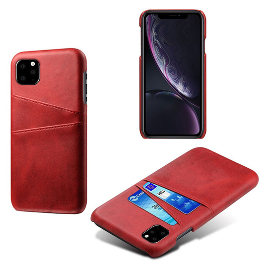 Dual Card iPhone 11 kuoret - Punainen