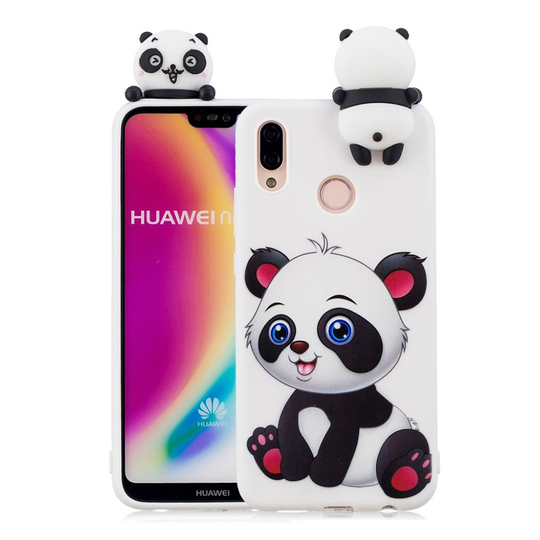 Huawei P20 Lite 3D Söpö Nukke Kuvio TPU Puhelin Kuori - Ihana Panda