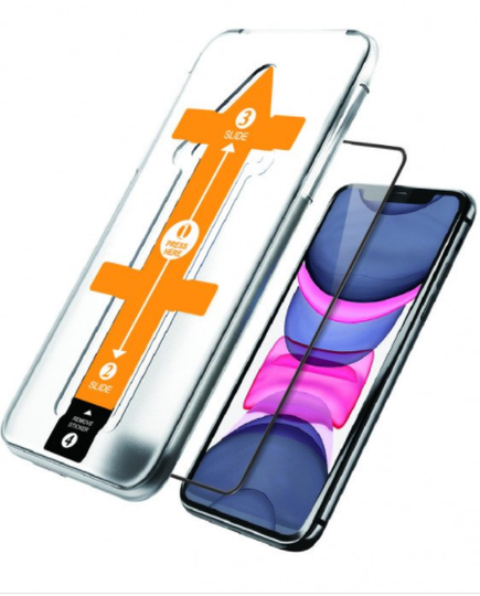 NovaNL Glass Volume 4.0 Panssarilasi (mustat reunukset) asennuskehikolla iPhone X / XS / 11 Pro