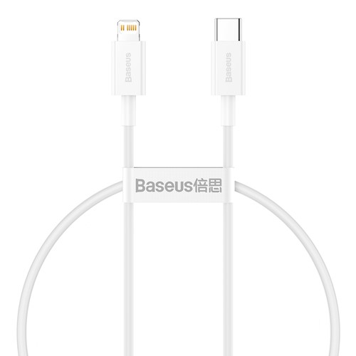 Baseus Superior PD USB-C - Lightning kaapeli 20W 0 25m - Valkoinen