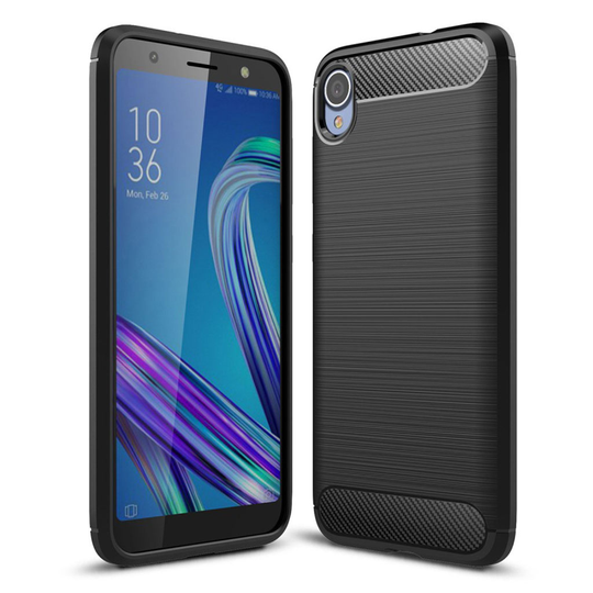 Carbon Flex ASUS Zenfone Live L1 kuoret - Musta