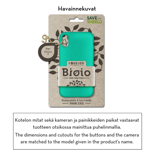 Forever Bioio 100% biohajoava suojakotelo iPhone 6 plus - mintunvihreä
