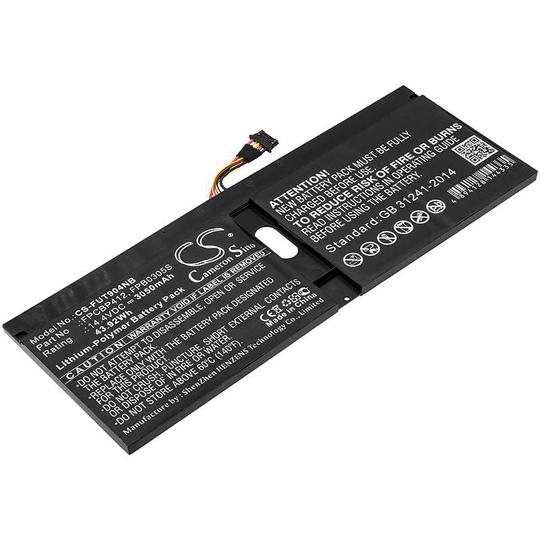 Fujitsu Lifebook U904 LifeBook U904-0M75A1DE U9040M75A1DE akku 3050mAh