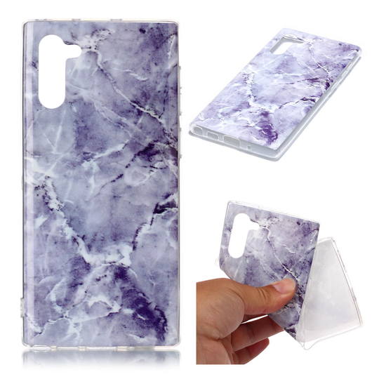 Marble Samsung Galaxy Note 10 kuoret - Violetti Marmori