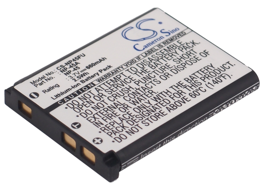 Fuji NP-45 yhteensopiva akku 740 mAh