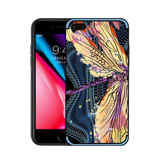 NXE iPhone 7 Plus ja 8 Plus sudenkorentokuvioitu suojakuori - Keltainen