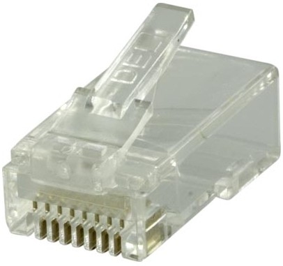 Laitekaapelin RJ45-liitin, Cat6 UTP, 2-osainen, 20 Kpl Pakkaus