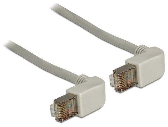 Network Cable RJ45 Cat.6 S/FTP Upwards / Upwards Angled 2m