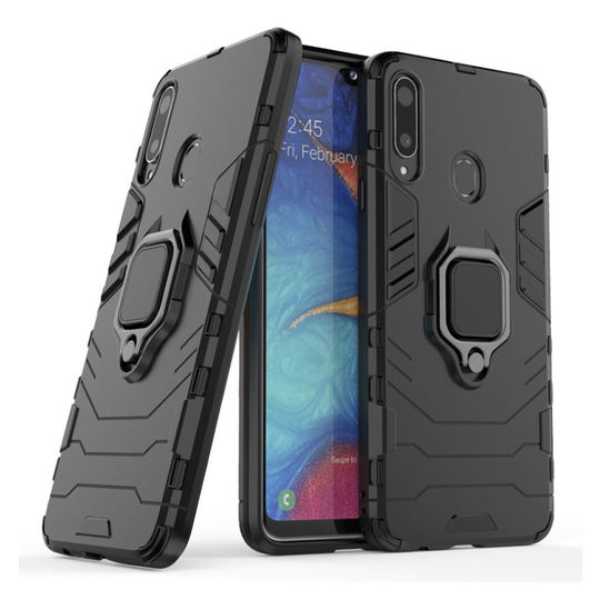Ring Guard Samsung Galaxy A20s kuoret - Musta