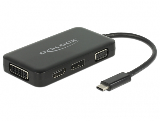 This Adapter By Delock Is A Perfect Companion When Travelling Or For Presentations Due To Its Four D