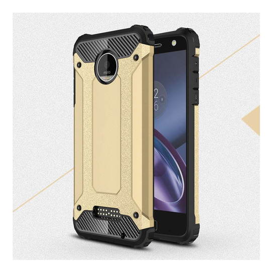Motorola Moto Z Force Hybridi Muovikuori - Kulta