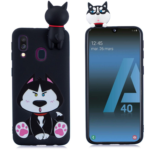 Samsung Galaxy A40 3D Animal Doll pattern case - Dog