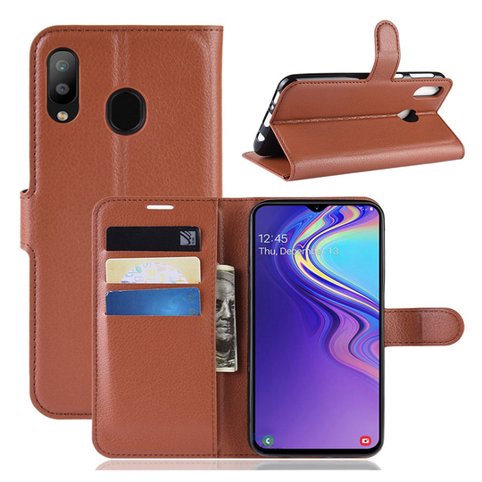 Classic Samsung Galaxy M20 kotelot - Ruskea